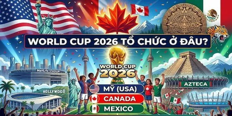 World Cup 2026 tổ chức ở đâu?