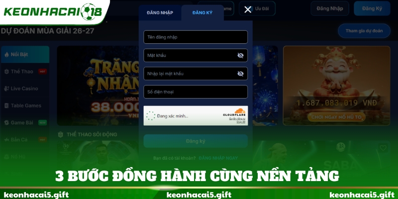3 bước đồng hành cùng nền tảng
