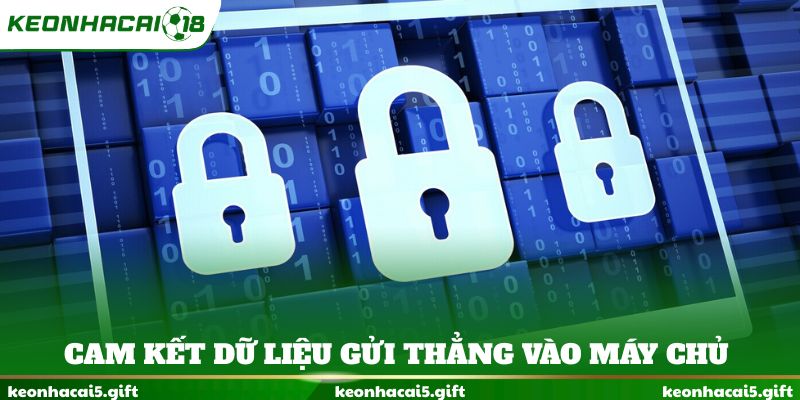 Cam kết dữ liệu gửi thẳng vào máy chủ