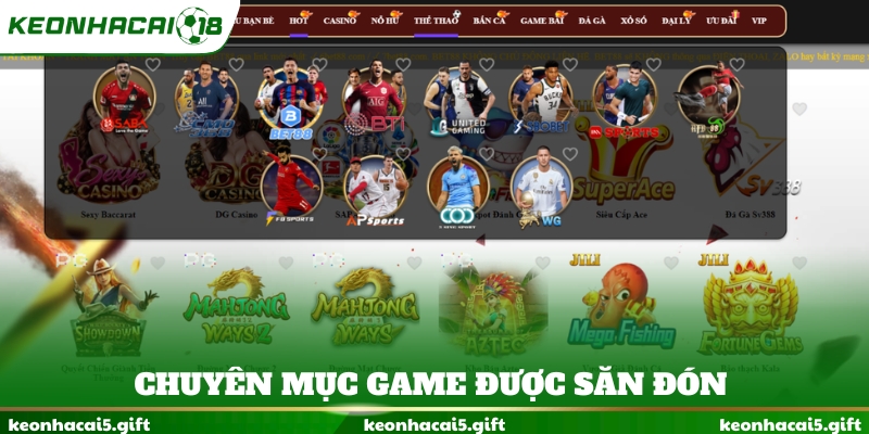 Chuyên mục game được săn đón