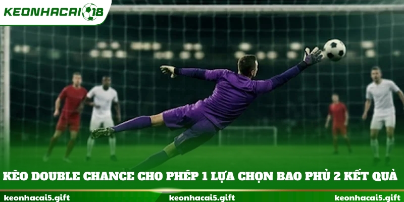 Kèo Double Chance cho phép 1 lựa chọn bao phủ 2 kết quả