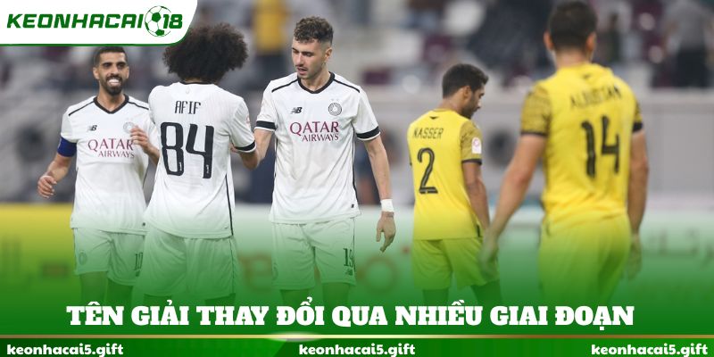 Tên giải thay đổi qua nhiều giai đoạn phát triển