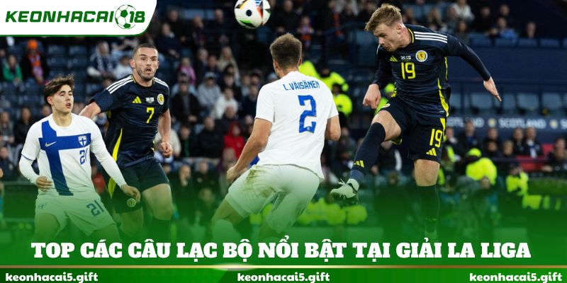 Top các câu lạc bộ nổi bật tại giải La Liga